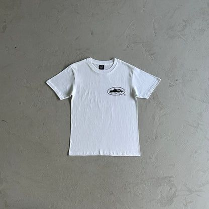 Corteiz Island Logo Tee White