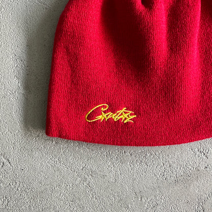 Corteiz Micro Allstarz Beanie Red