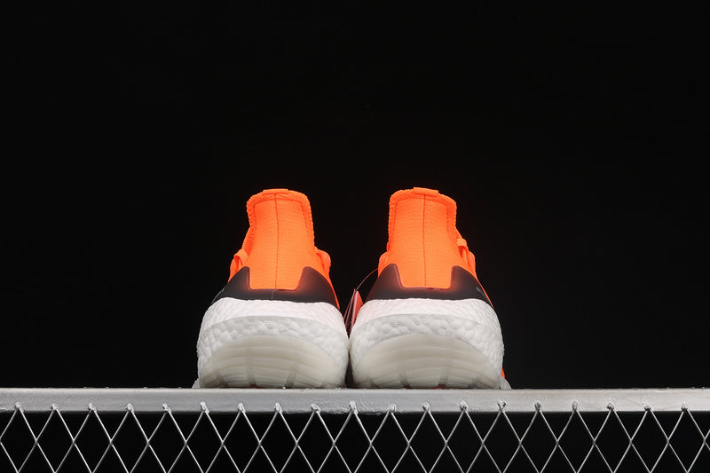 Adidas Ultra Boost 21 White Acid Orange