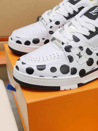 Louis Vuitton LV Trainer Yayoi Kusama White Black