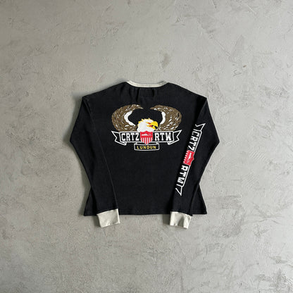 Corteiz Dipset Waffle Longsleeve Black