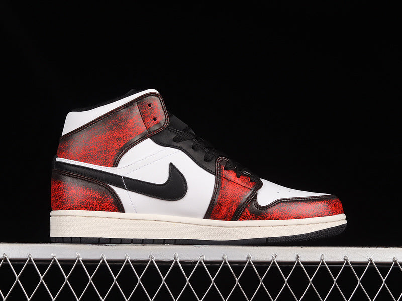 Jordan 1 Mid Wear-Away Chicago