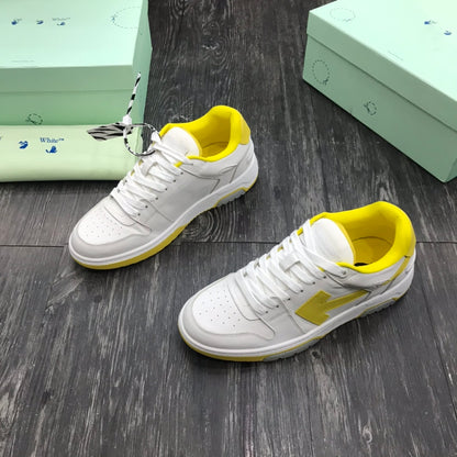 Off-White Out Of Office OOO Low Tops White Yellow