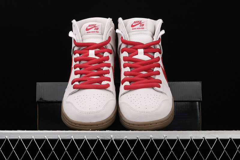 Nike SB Dunk High Pro Birch Hyper Red