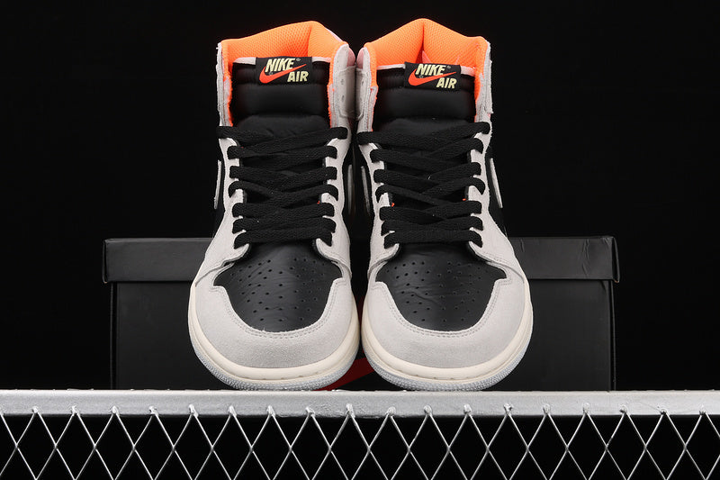 Jordan 1 Retro High Neutral Grey Hyper Crimson