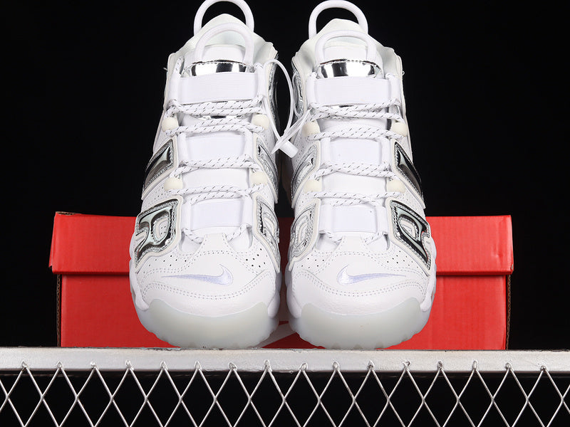 Nike Air More Uptempo Chrome White