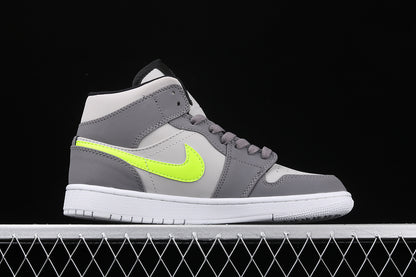 Jordan 1 Mid Gunsmoke Volt