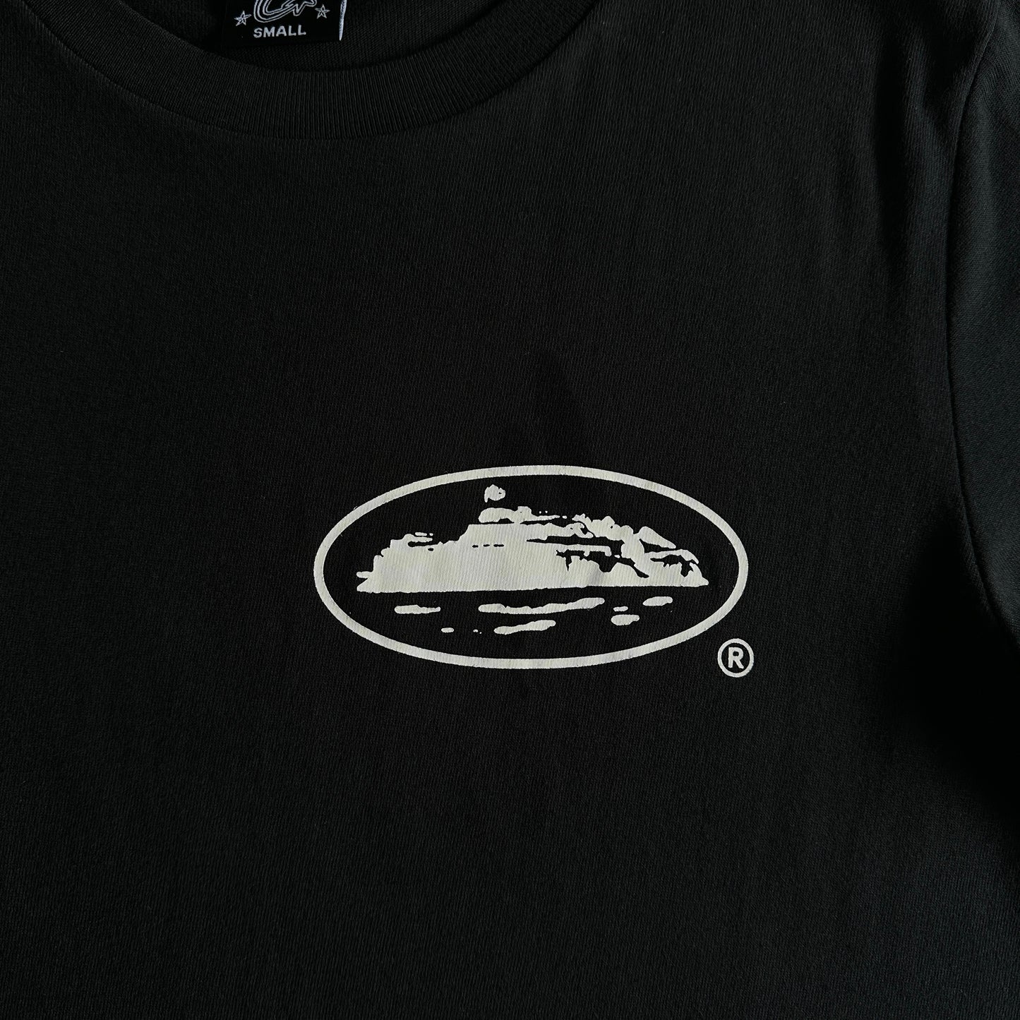 Corteiz Island Logo Tee Black