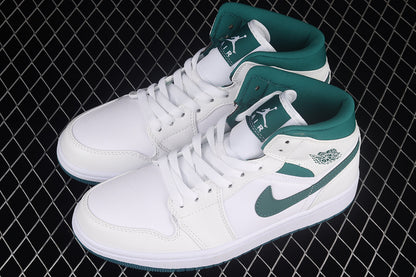 Jordan 1 Mid White Mystic Green