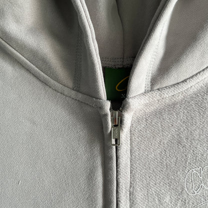 Corteiz Superior V2 Zip-Up Hoodie Stone Grey