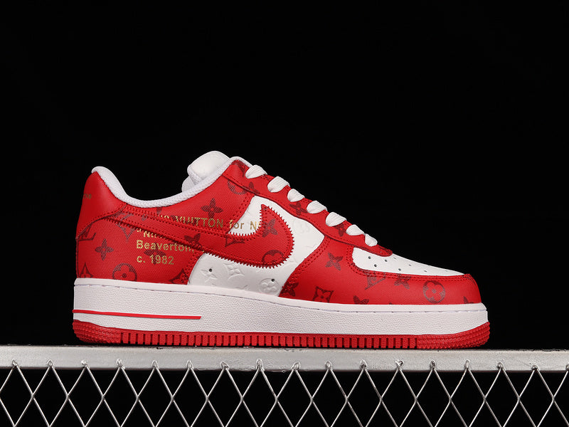 Nike Air Force 1 Low Louis Vuitton By Virgil Abloh White Red