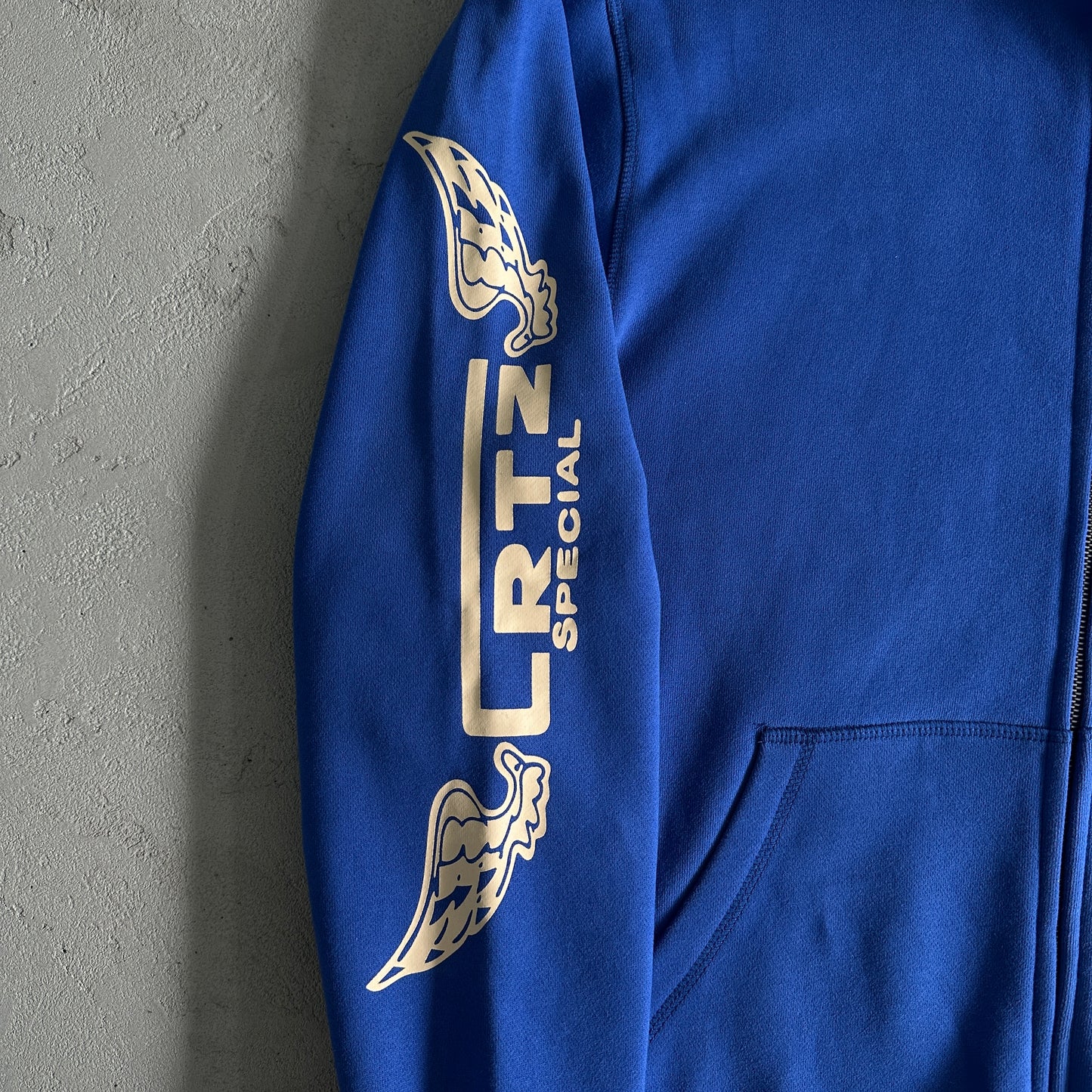 Corteiz Gasolina Double Zip Hoodie Royal Blue