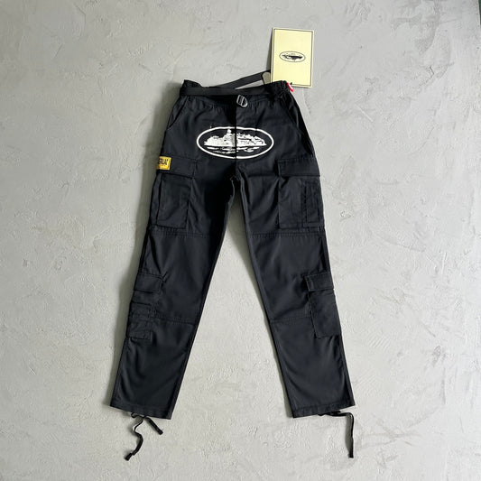 Corteiz 5 Starz Special Edition Guerillaz Cargo Pants Black