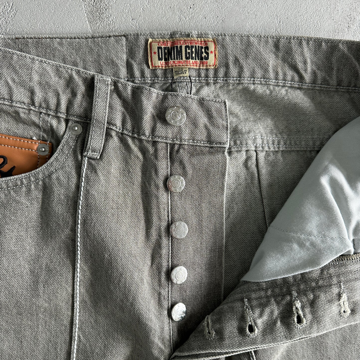 Corteiz C-Star Denim Jeans Grey