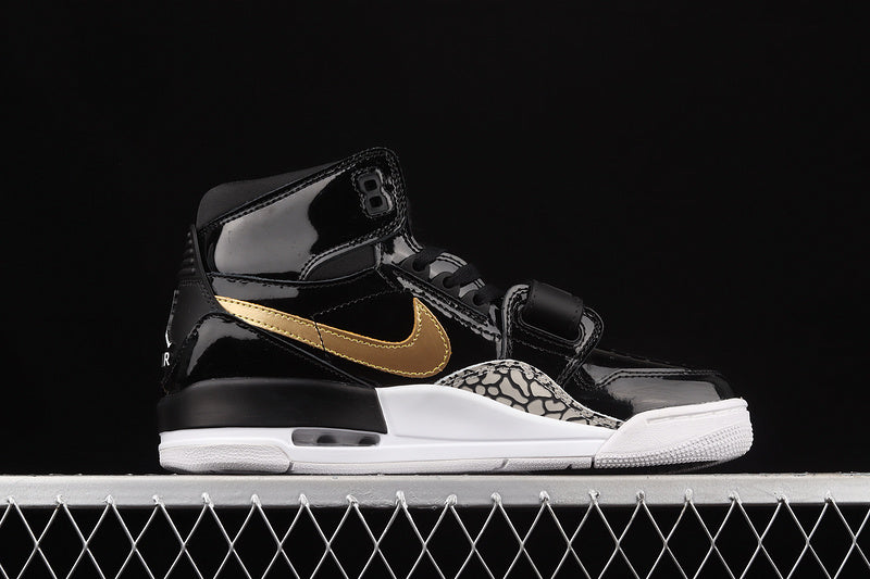 Jordan Legacy 312 Black Gold Patent