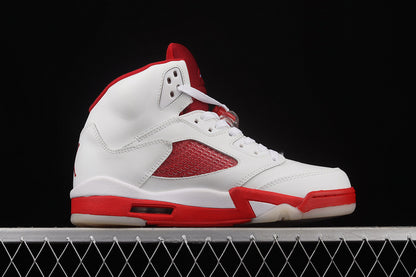 Jordan 5 Retro White Pink Red