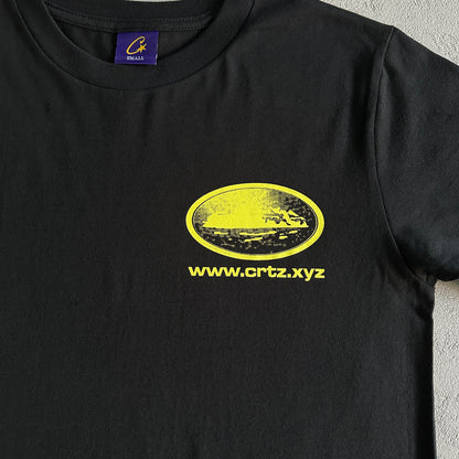 Corteiz Rally Vinylz Tee Black