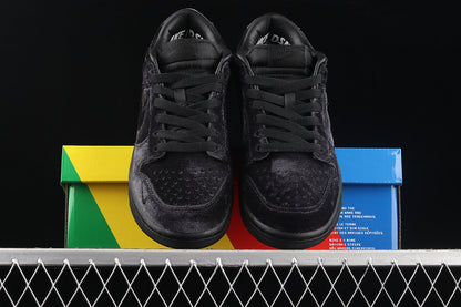 Nike Dunk Low Dover Street Market Triple Black Velvet