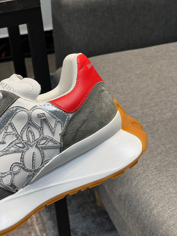 Alexander McQueen Sprint Runner Grey White Red