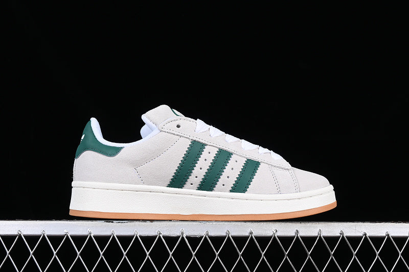 Adidas Campus 00s Crystal White Dark Green