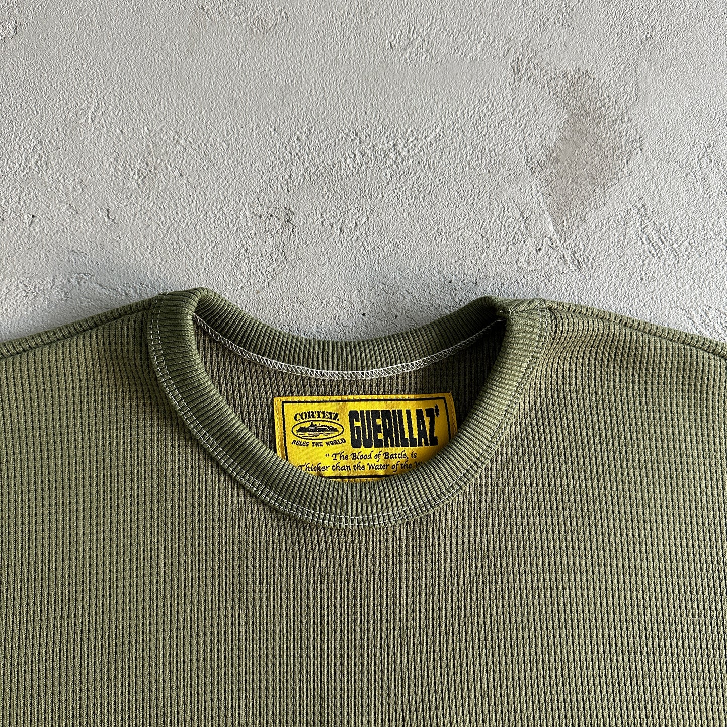 Corteiz Mesh Waffle Longsleeve Khaki Green