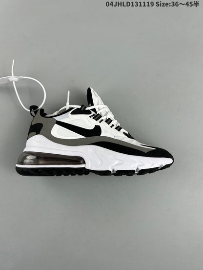 Nike Air Max 270 React White Black Metallic Pewter