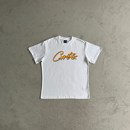 Corteiz Allstarz Tee White Yellow