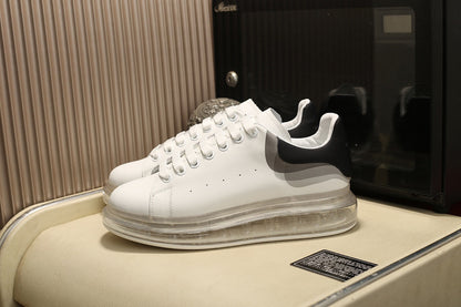 Alexander McQueen Oversized Clear Sole 3D Print White Black