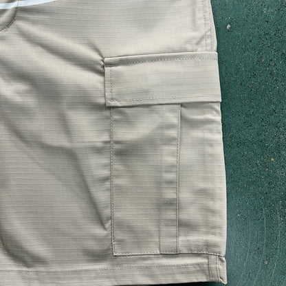 Corteiz Alcatraz Cargo Shorts Beige