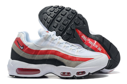 Nike Air Max 95 White Varsity Red Particle Grey