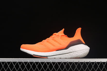 Adidas Ultra Boost 21 White Acid Orange