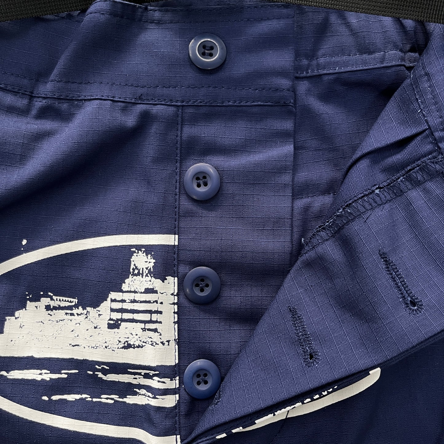 Corteiz Guerillaz Cargo Pants Navy