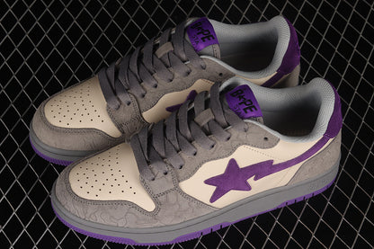 A Bathing Ape Court Sta Mist Grey Royal Purple