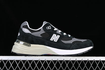 New Balance 992 Black Grey Suede