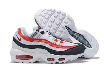 Nike Air Max 95 White Deep Royal Blue Gym Red