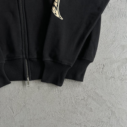 Corteiz Gasolina Double Zip Hoodie Black