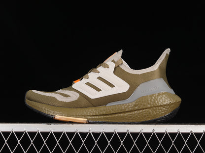 Adidas Ultra Boost 22 Orbit Green Beam Orange