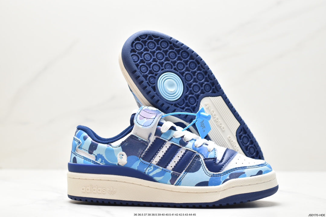 Adidas Forum 84 Low Bape 30th Anniversary Blue Camo