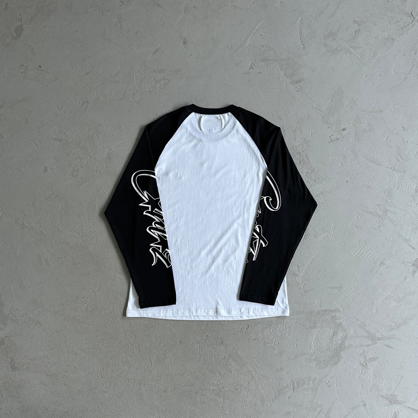 Corteiz Allstarz Raglan Longsleeve White Black