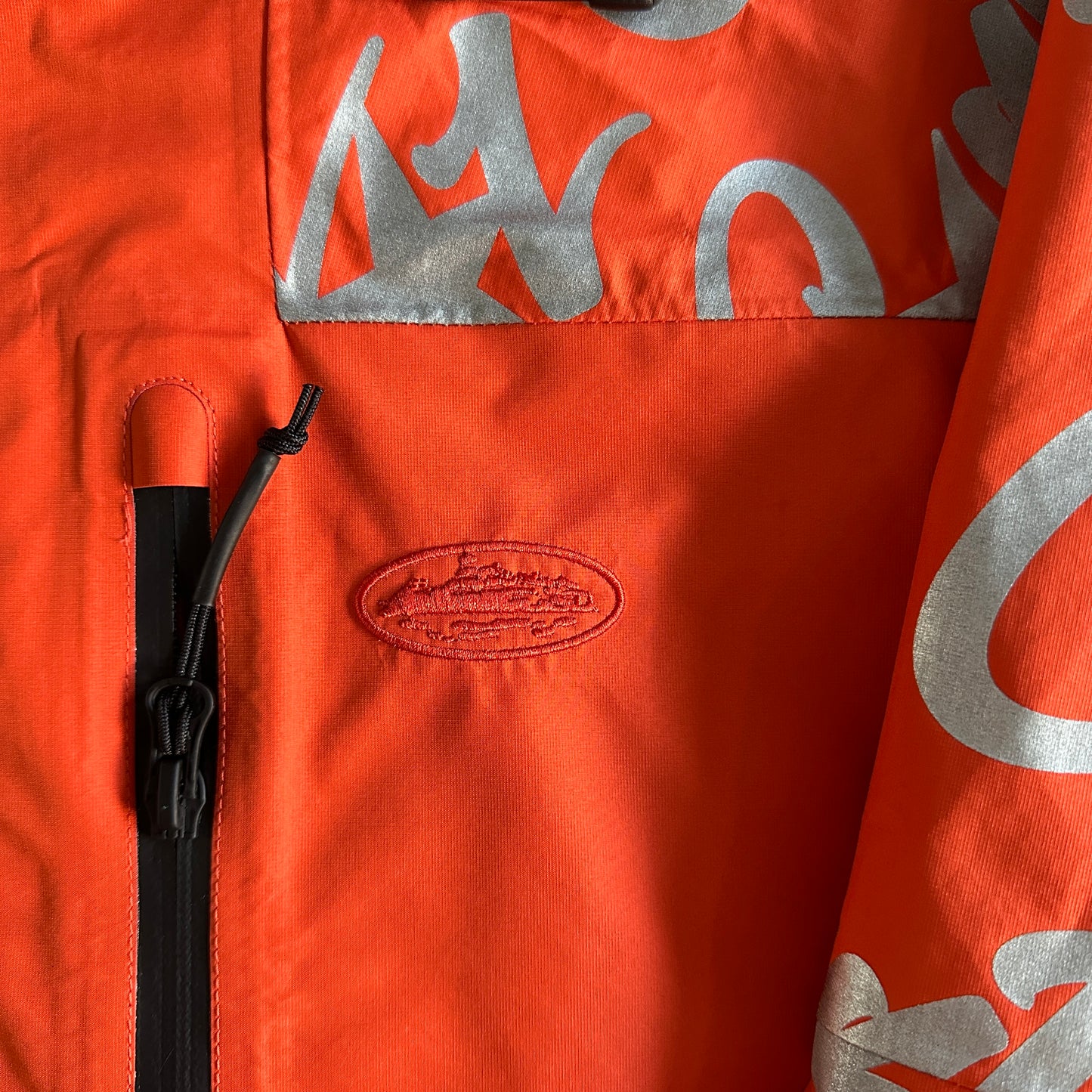 Corteiz Elitework Waterproof Shell Jacket Orange