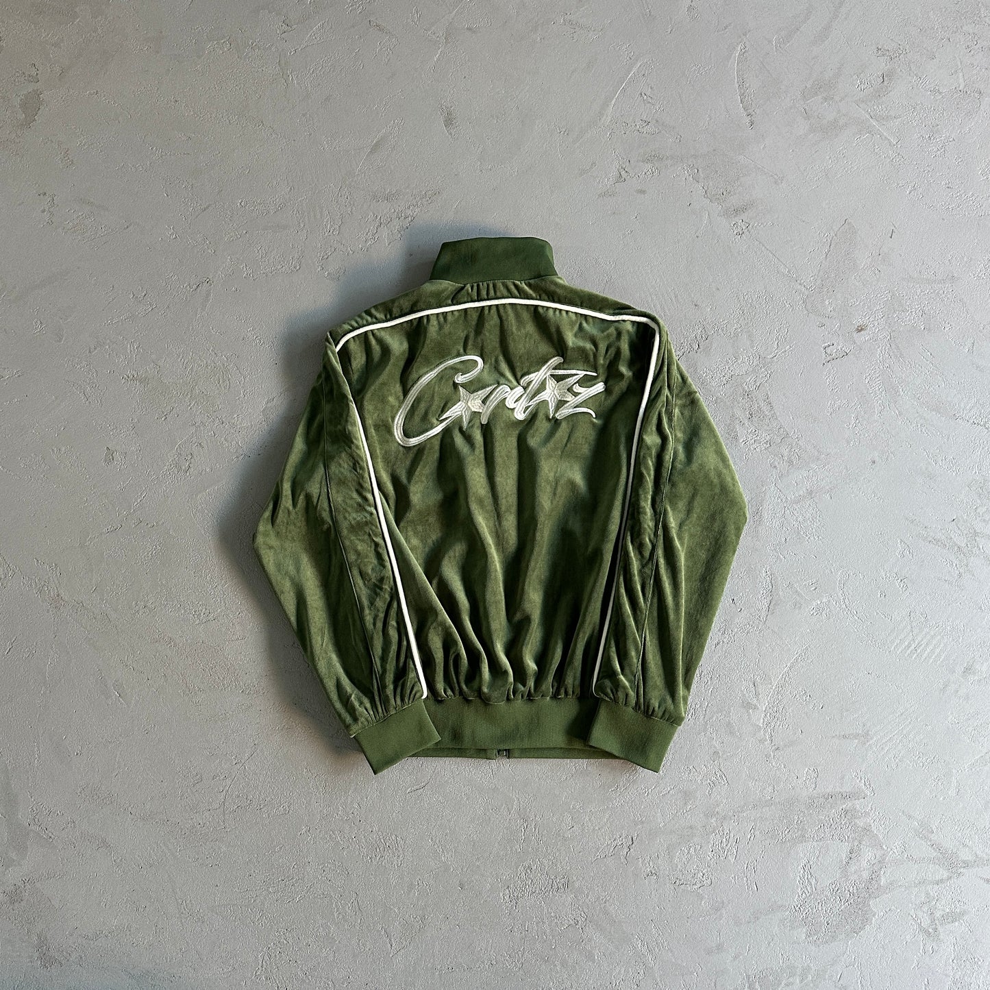 Corteiz VVS Velour Jacket Green