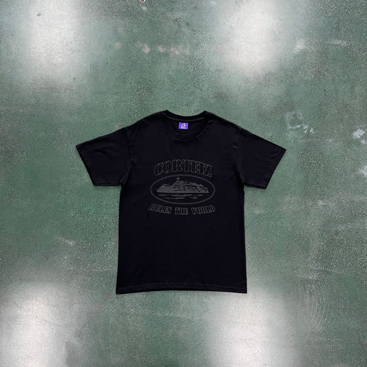 Corteiz Alcatraz Tee Triple Black