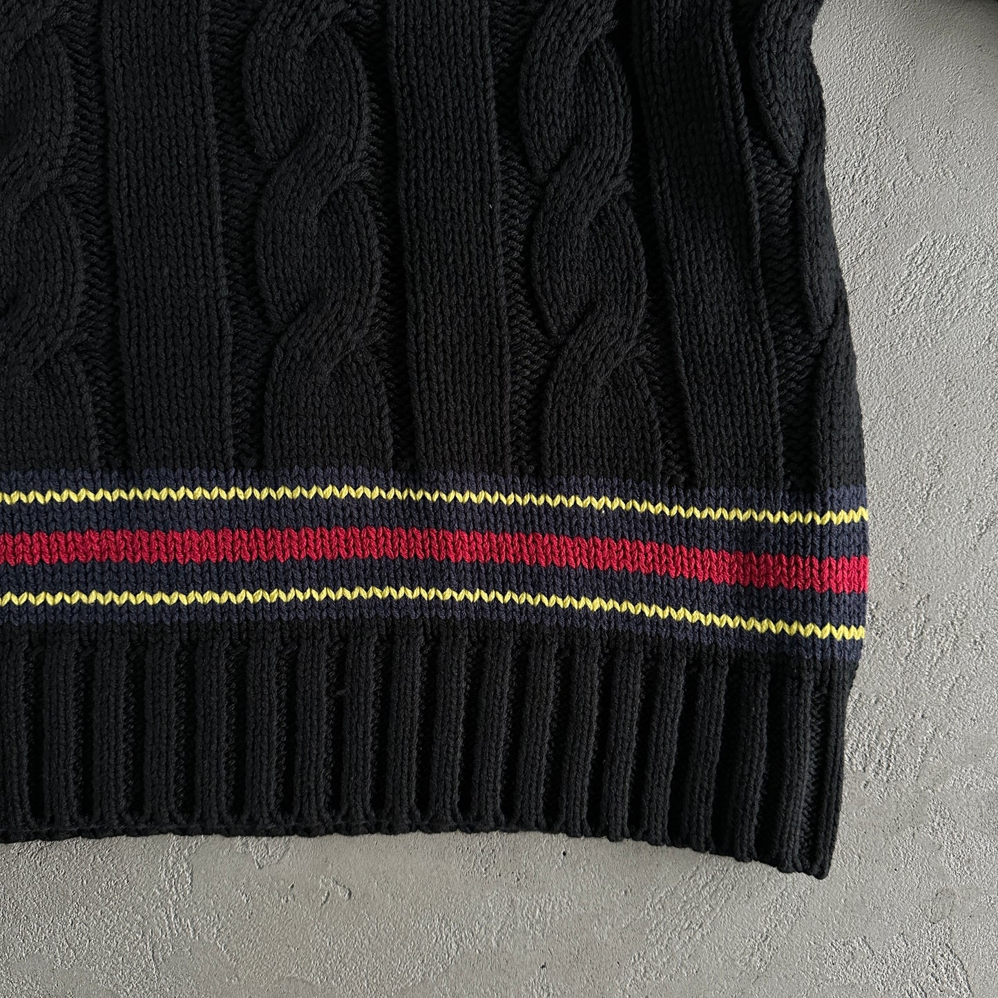 Corteiz Winbledon Knit Sweater Black