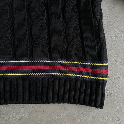 Corteiz Winbledon Knit Sweater Black