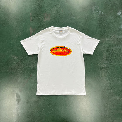 Corteiz Shiny Alcatraz Tee White