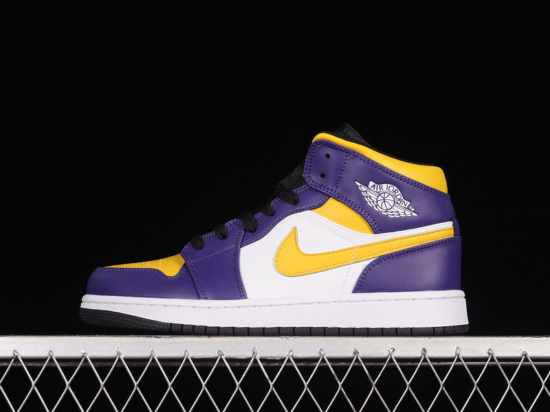 Jordan 1 Mid Lakers