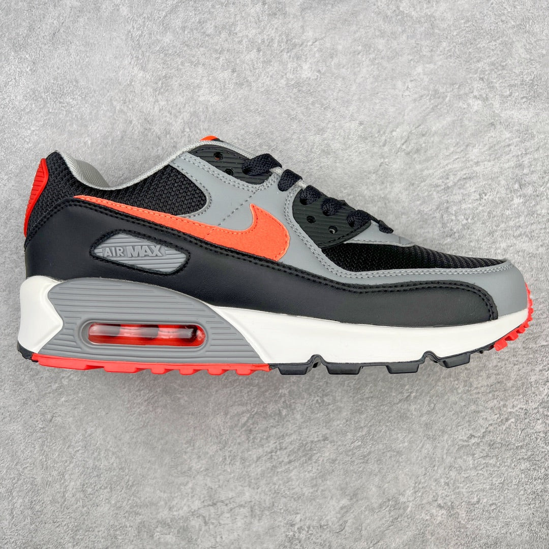 Nike Air Max 90 Black Radiant Red Wolf Grey