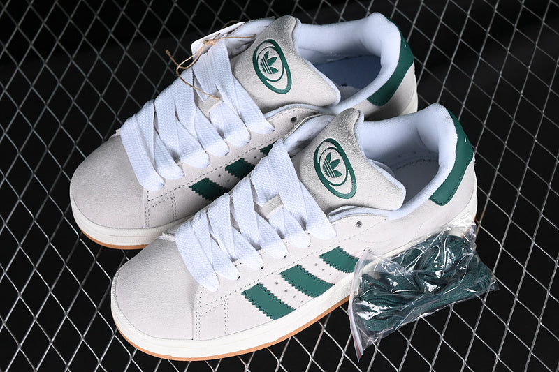 Adidas Campus 00s Crystal White Dark Green