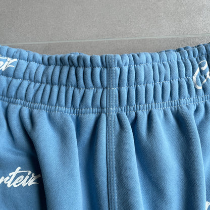 Corteiz All Over Print Joggers Baby Blue