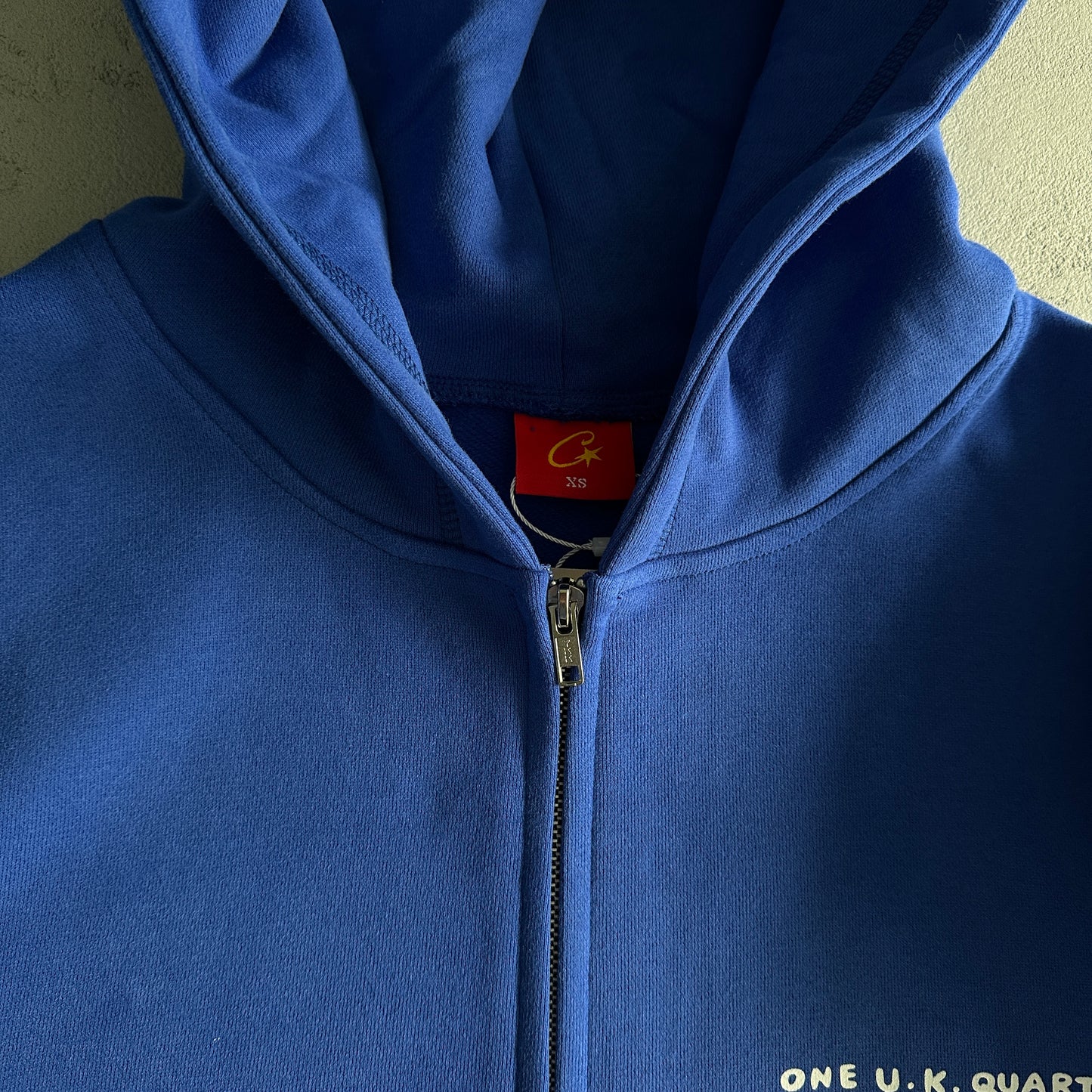 Corteiz Gasolina Double Zip Hoodie Royal Blue